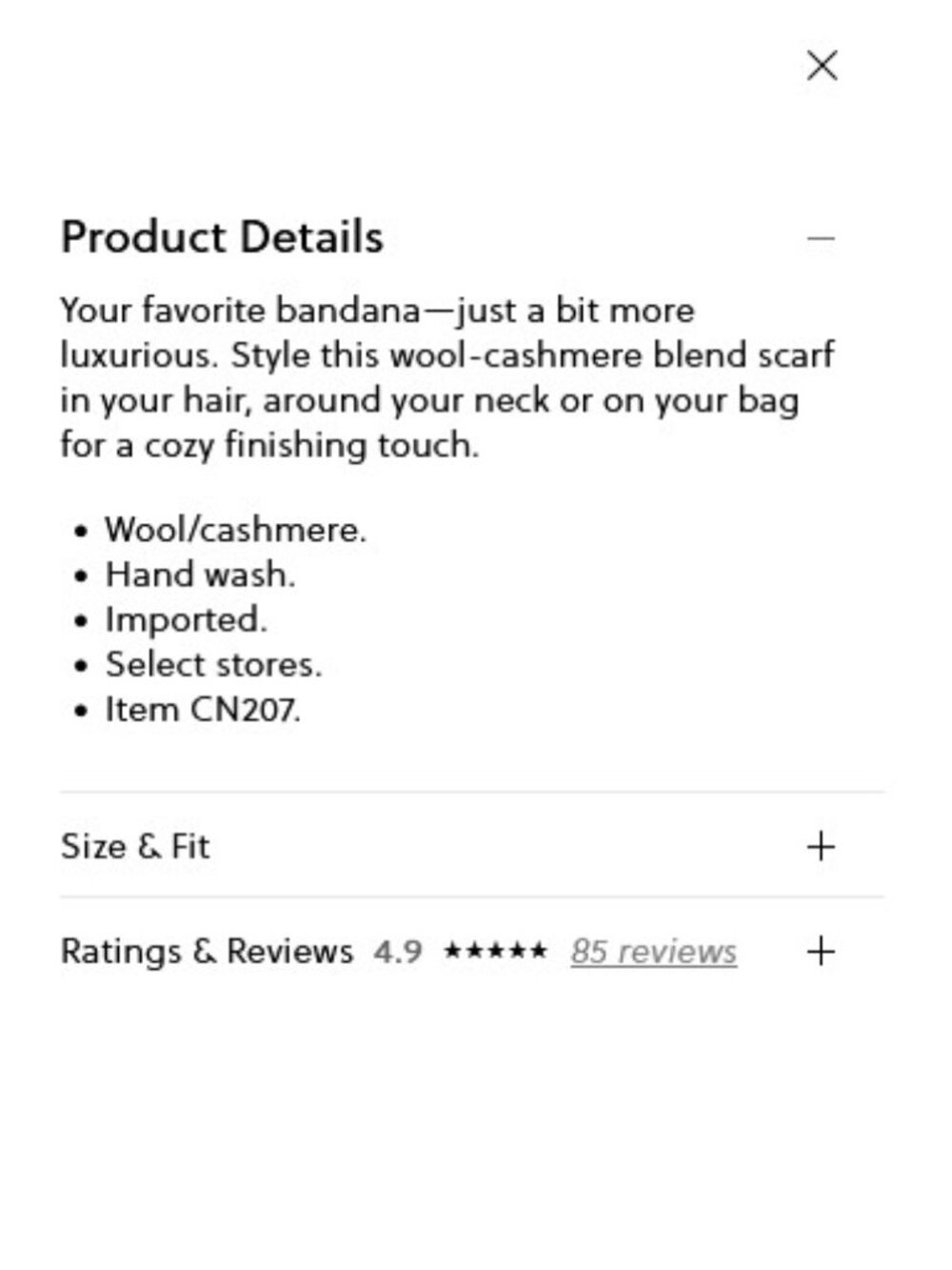 J. Crew Wool-cashmere blend bandana - Picture 3 of 7